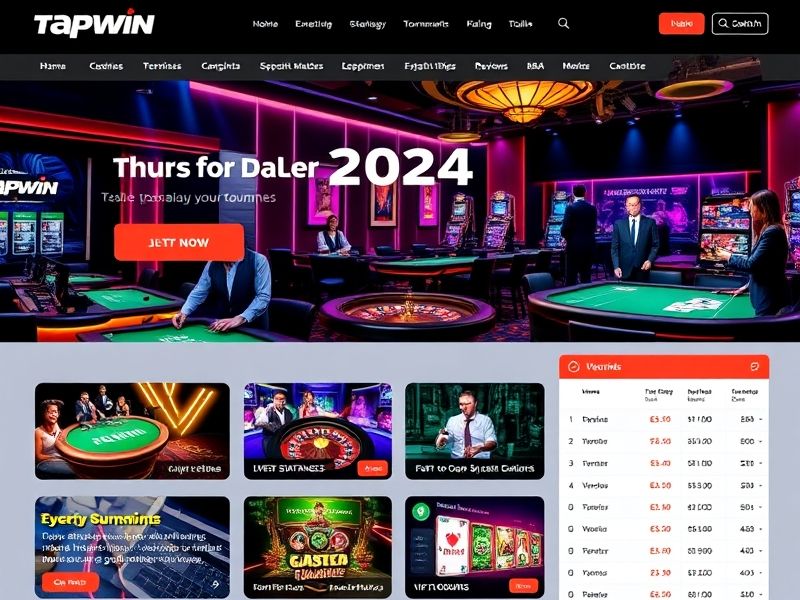 Welcome to Tapwin 2024, your premier destination for online gambling. Experience thrilling casino games, sports betting, live dealer action, and exclusive promotions. Play securely on mobile or desktop today.
